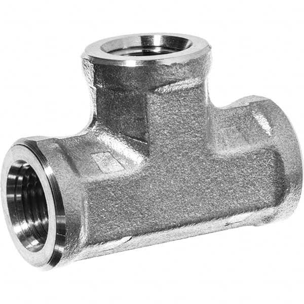 USA Sealing - 3/8" 316 Stainless Steel Pipe Female Tee - Eagle Tool & Supply