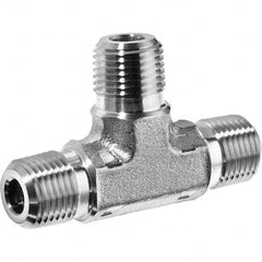 USA Sealing - 1/2" 316 Stainless Steel Pipe Male Tee - Eagle Tool & Supply