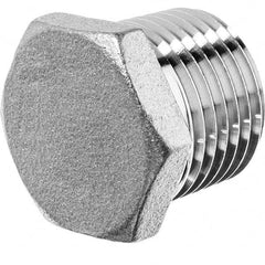 USA Sealing - 1/4" 316 Stainless Steel Pipe Hex Head Plug - Eagle Tool & Supply