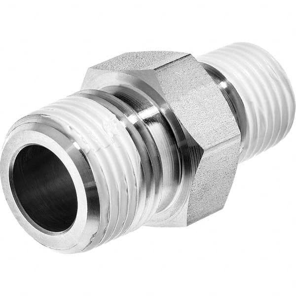 USA Sealing - 3/8 x 1/8" Galvanized Steel Pipe Reducing Hex Nipple - Eagle Tool & Supply