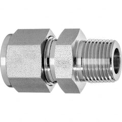 USA Sealing - Metal Compression Tube Fittings Type: Male Connector End Connections: Comp x MNPT - Eagle Tool & Supply