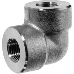 Pipe 90 ° Elbow: 1/2″ Fitting, 316 Stainless Steel FNPT x FNPT, Threaded, ASME B1.20.1, ASME B16.11-ANSI & ASTM A182-ANSI, 3,000 psi