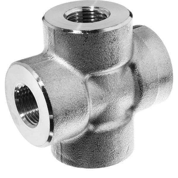 USA Sealing - 1/2" 304 Stainless Steel Pipe Cross - Eagle Tool & Supply