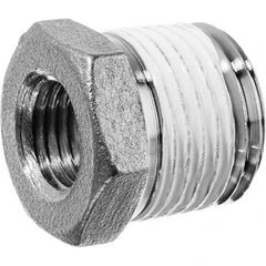 USA Sealing - 1 x 1/2" 304 Stainless Steel Pipe Hex Bushing - Eagle Tool & Supply