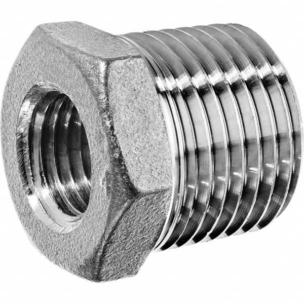 Pipe Bushing: 2 x 1-1/2″ Fitting, 304 Stainless Steel FNPT x MNPT, 150 psi