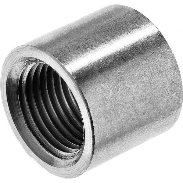 Pipe Half Coupling: 1/4″ Fitting, 316 Stainless Steel FNPT x Butt Weld, Threaded, ASME B1.20.1, ASME B16.11-ANSI & ASTM A182-ANSI, 3,000 psi