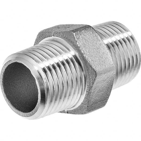 Pipe Hex Plug: 3/4″ Fitting, 304 Stainless Steel MNPT x MNPT, Threaded, ASME B1.20.1 & ASTM A351, 150 psi