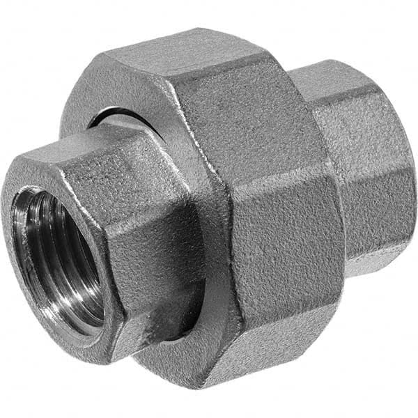 Pipe Union: 2″ Fitting, 316 Stainless Steel FNPT x FNPT, Threaded, ASME B1.20.1 & ASTM A351, 150 psi