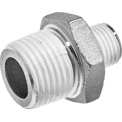 USA Sealing - 1 x 3/4" 304 Stainless Steel Pipe Reducing Hex Nipple - Eagle Tool & Supply