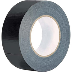 Value Collection - 60 Yd x 2" x 8.7 mil Black Polyethylene Cloth Duct Tape - Eagle Tool & Supply
