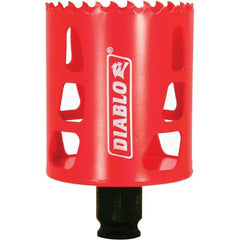 Freud - 2-1/4" Diam, 2-3/8" Cutting Depth, Hole Saw - Bi-Metal Saw, Toothed Edge - Eagle Tool & Supply