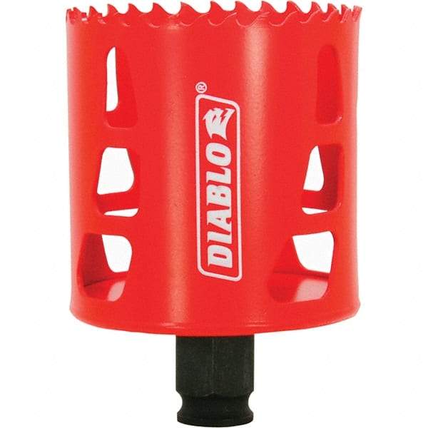 Freud - 2-1/2" Diam, 2-3/8" Cutting Depth, Hole Saw - Bi-Metal Saw, Toothed Edge - Eagle Tool & Supply