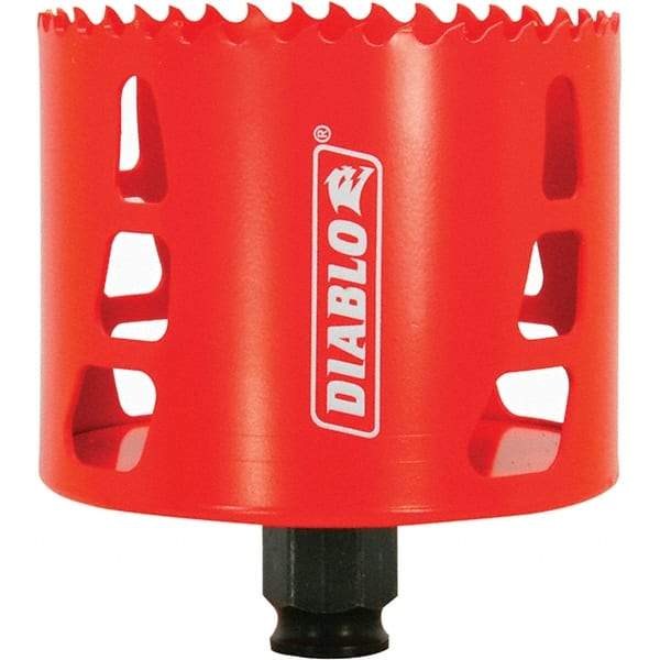 Freud - 3-1/4" Diam, 2-3/8" Cutting Depth, Hole Saw - Bi-Metal Saw, Toothed Edge - Eagle Tool & Supply