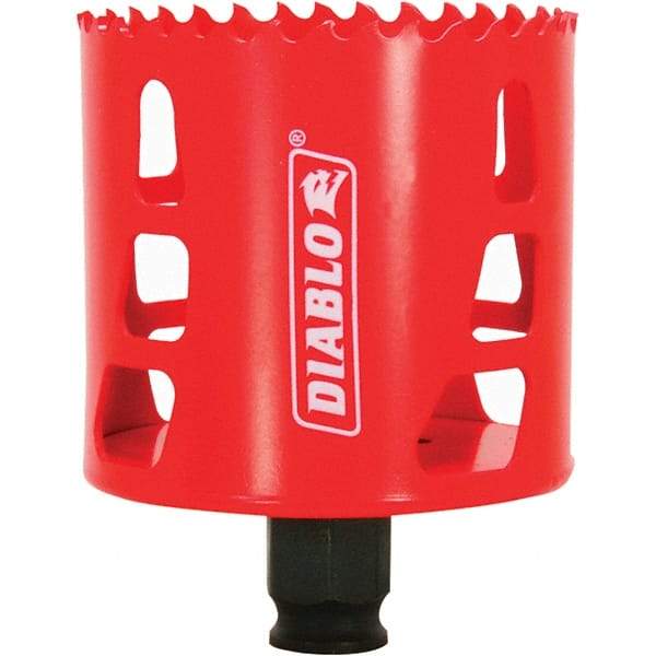 Freud - 2-3/4" Diam, 2-3/8" Cutting Depth, Hole Saw - Bi-Metal Saw, Toothed Edge - Eagle Tool & Supply