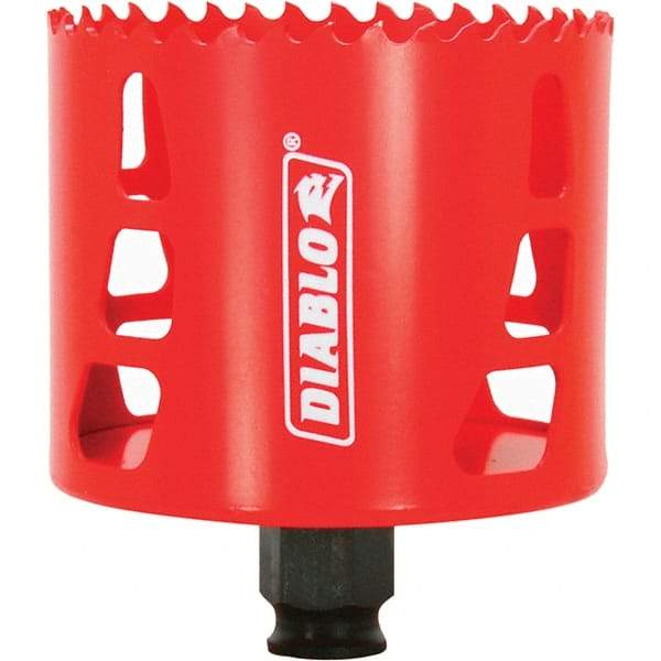 Freud - 3-1/8" Diam, 2-3/8" Cutting Depth, Hole Saw - Bi-Metal Saw, Toothed Edge - Eagle Tool & Supply