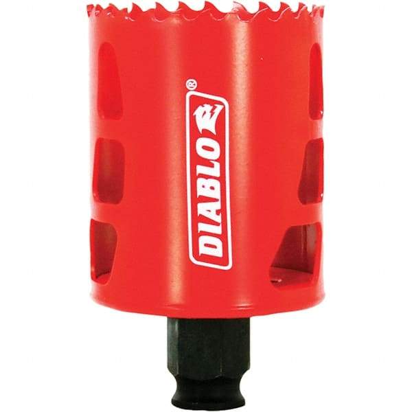 Freud - 2-1/8" Diam, 2-3/8" Cutting Depth, Hole Saw - Bi-Metal Saw, Toothed Edge - Eagle Tool & Supply