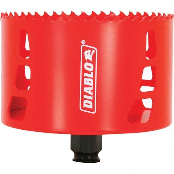 Freud - 4-1/8" Diam, 2-3/8" Cutting Depth, Hole Saw - Bi-Metal Saw, Toothed Edge - Eagle Tool & Supply