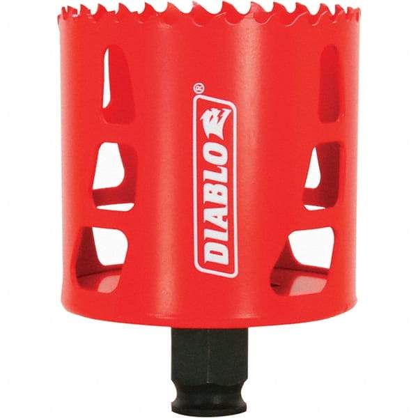 Freud - 2-5/8" Diam, 2-3/8" Cutting Depth, Hole Saw - Bi-Metal Saw, Toothed Edge - Eagle Tool & Supply