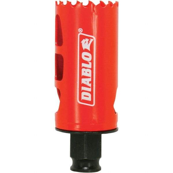 Freud - 1-3/8" Diam, 2-3/8" Cutting Depth, Hole Saw - Bi-Metal Saw, Toothed Edge - Eagle Tool & Supply