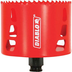 Freud - 3-5/8" Diam, 2-3/8" Cutting Depth, Hole Saw - Bi-Metal Saw, Toothed Edge - Eagle Tool & Supply