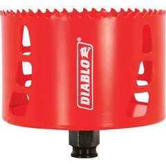 Freud - 4" Diam, 2-3/8" Cutting Depth, Hole Saw - Bi-Metal Saw, Toothed Edge - Eagle Tool & Supply