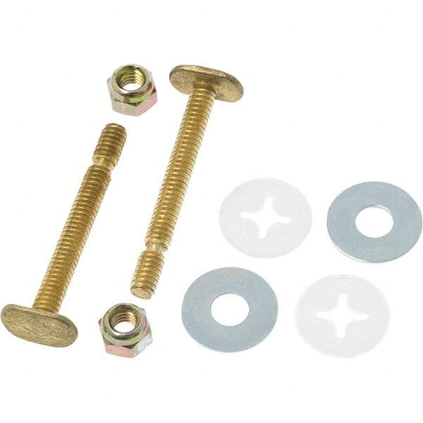 Black Swan - Toilet Repair Kits & Parts Type: Closet Bolts Material: Brass - Eagle Tool & Supply