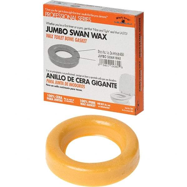 Black Swan - Toilet Repair Kits & Parts Type: Gasket Material: Petroleum Wax - Eagle Tool & Supply