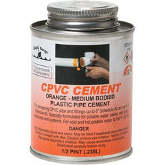 Black Swan - 1/2 Pt Medium Bodied Cement - Orange, Use with CPVC - Eagle Tool & Supply