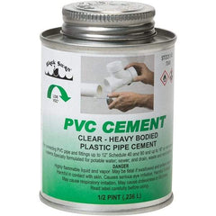 Black Swan - 1/2 Pt Heavy Duty Cement - Clear, Use with PVC - Eagle Tool & Supply