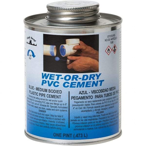 Black Swan - 1 Pt Medium Bodied Cement - Blue, Use with PVC - Eagle Tool & Supply