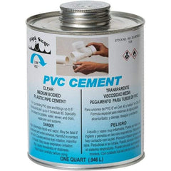 Black Swan - 1 Qt Medium Bodied Cement - Clear, Use with PVC - Eagle Tool & Supply