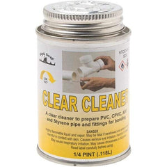 Black Swan - 1/4 Pt All-Purpose Cleaner - Clear, Use with ABS, PVC & CPVC up to 6" Diam - Eagle Tool & Supply