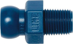 Loc-Line - 1/4" Hose ID, Male to Female Coolant Hose Connector - 1/8" BSPT, For Loc-Line Modular Hose Systems - Eagle Tool & Supply