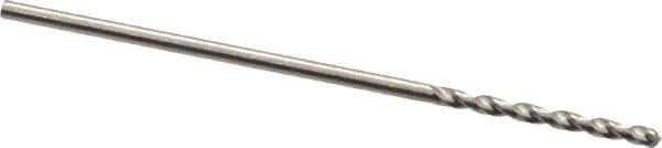 Guhring - 1mm 130° Cobalt Jobber Drill - Bright Finish, Right Hand Cut, Parabolic Flute, Straight Shank, 1-11/32" OAL, Standard Point - Eagle Tool & Supply