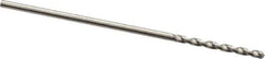 Guhring - 1mm 130° Cobalt Jobber Drill - Bright Finish, Right Hand Cut, Parabolic Flute, Straight Shank, 1-11/32" OAL, Standard Point - Eagle Tool & Supply