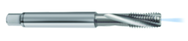 M5x0.80 6H 3-Flute Carbide Semi-Bottoming 15 degree Spiral Flute Tap-Bright - Eagle Tool & Supply