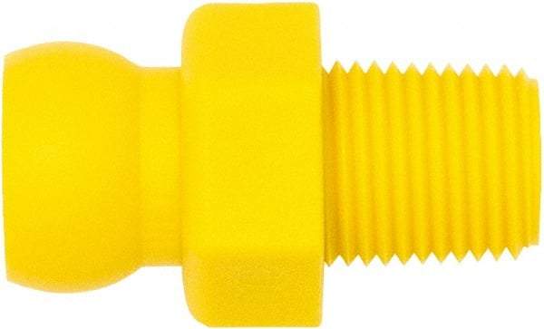 Loc-Line - 1/4" Hose ID, Male to Female Coolant Hose Connector - 1/8" NPT, For Loc-Line Modular Hose Systems - Eagle Tool & Supply