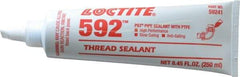 Loctite - 250 mL Tube, White, Medium Strength Paste Threadlocker - Series 592, 72 hr Full Cure Time, Hand Tool, Heat Removal - Eagle Tool & Supply