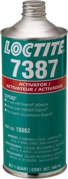 Loctite - 32 Fl Oz, Amber Adhesive Activator - Eagle Tool & Supply