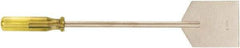 Ampco - Stiff Aluminum Bronze Alloy Chisel Scraper - 3-3/4" Blade Width x 3-3/4" Blade Length - Eagle Tool & Supply