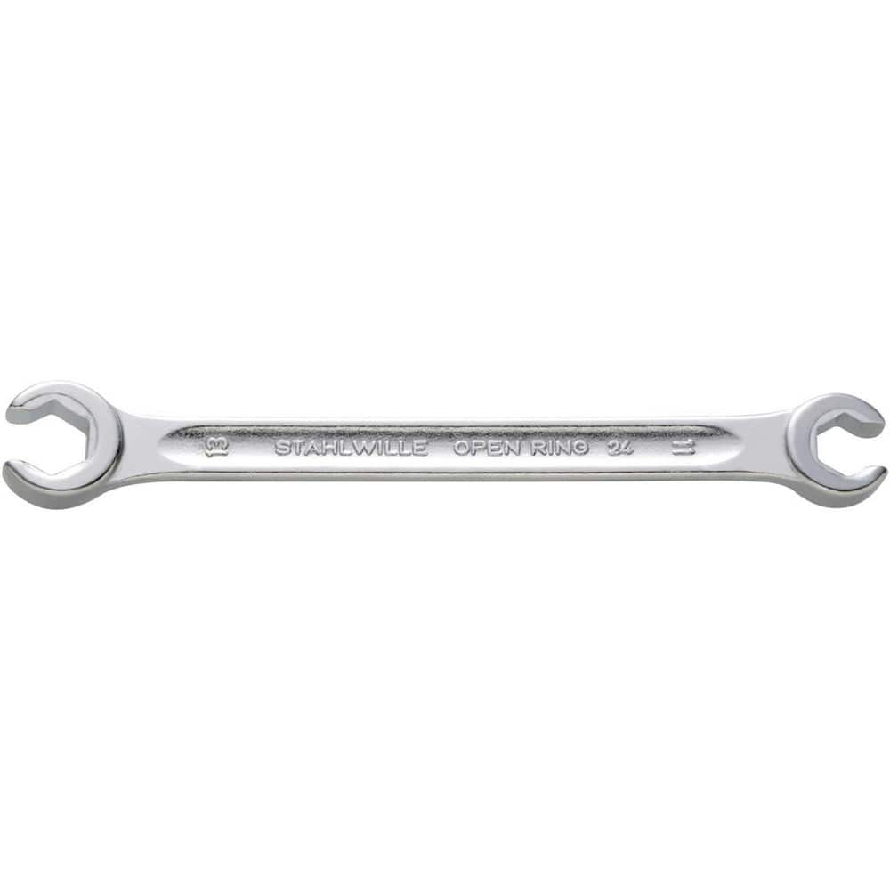 Flare Nut Wrenches; Type: Open End; Size (Inch): 5/16in; 3/8 in; Size (mm): 5/16in; 3/8 in; Head Type: Double; Offset; Opening Type: 6-Point Flare Nut; Head Offset Angle: 10; Non-sparking: No; Insulated: No; Magnetic: No; Corrosion-resistant: No; Ratcheti