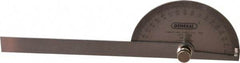 General - 6 Inch Long Blade, 180° Max Measurement, 1° Dial Graduation, Round Head Protractor - Accuracy Up to 1°, 0 to 180 Dial Range - Eagle Tool & Supply
