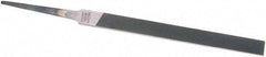 Nicholson - 4" Standard Precision Swiss Pattern Regular Pillar File - Double Cut, With Tang - Eagle Tool & Supply