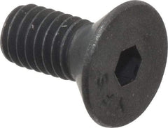 Value Collection - #8-36 UNF Hex Socket Drive, Flat Screw - Alloy Steel, Black Oxide Finish, Fully Threaded, 3/8" OAL - Eagle Tool & Supply