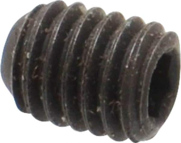 Value Collection - #10-32 UNF, 1/4" OAL, Flat Point Set Screw - Grade 8 Alloy Steel, 3/32" Key - Eagle Tool & Supply