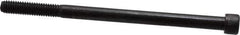 Value Collection - 3/8-16 UNC Hex Socket Drive, Socket Cap Screw - Alloy Steel, Black Oxide Finish, Partially Threaded, 6" Length Under Head - Eagle Tool & Supply