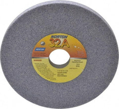 Norton - 7" Diam x 1-1/4" Hole x 1/2" Thick, G Hardness, 46 Grit Surface Grinding Wheel - Aluminum Oxide, Type 1, Coarse Grade, 3,600 Max RPM, Vitrified Bond, No Recess - Eagle Tool & Supply