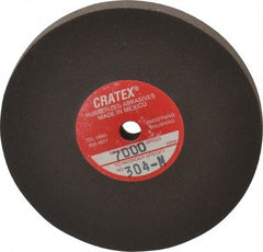 Cratex - 3" Diam x 1/4" Hole x 1/4" Thick, Surface Grinding Wheel - Silicon Carbide, Medium Grade, 7,000 Max RPM, Rubber Bond, No Recess - Eagle Tool & Supply