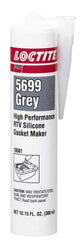 Loctite - 300ml High Performance RTV Silicone Gasket Maker - -75 to 625°F, Grey, Comes in Cartridge - Eagle Tool & Supply