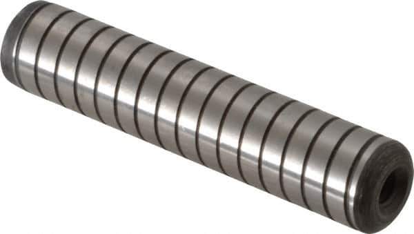 Holo-Krome - 5/8" Diam x 3" Pin Length 4000 Alloy Steel Pull Out Dowel Pin - Black Luster Finish, C 47-58 & C 60 (Surface) Hardness, 1 Beveled & 1 Threaded End - Eagle Tool & Supply